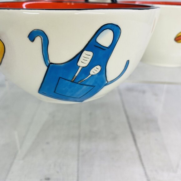 Clay Art GRILL TIME Hand Painted Summer Fun  3 Section Ceramic Condiment Server - Picture 13 of 16